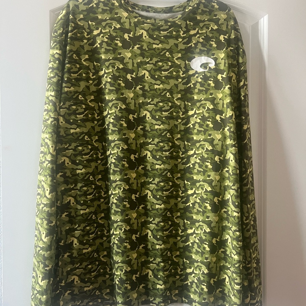 Costa camouflage men’s dry fit outdoors active long sleeve shirt XL